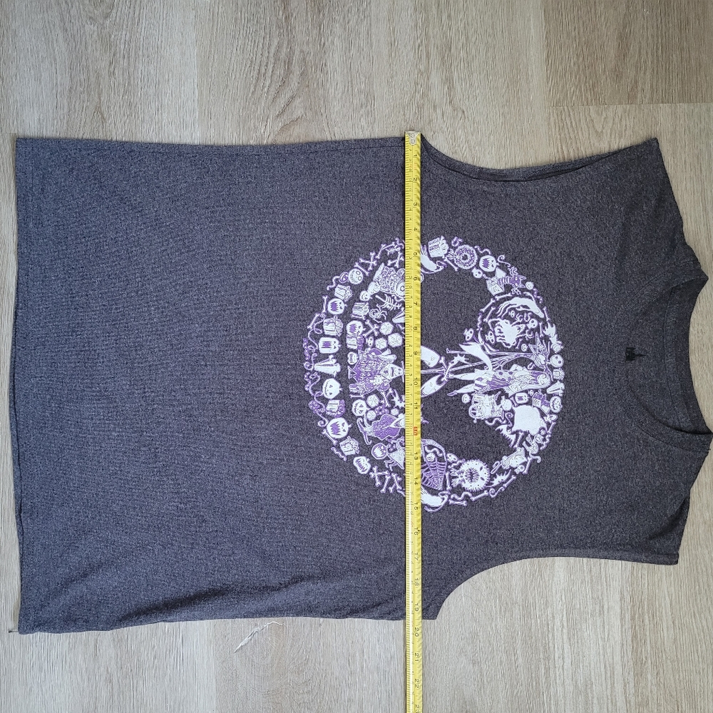 Nightmare Before Christmas JACK gray sleeveless graphic t-shirt DISNEY PARKS - Picture 4 of 8